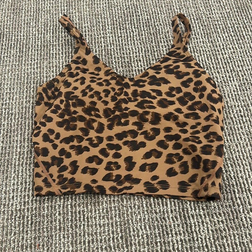 Amazon align tank in cheetah print size small